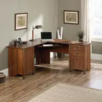 Cherry Corner L-Shaped Desk