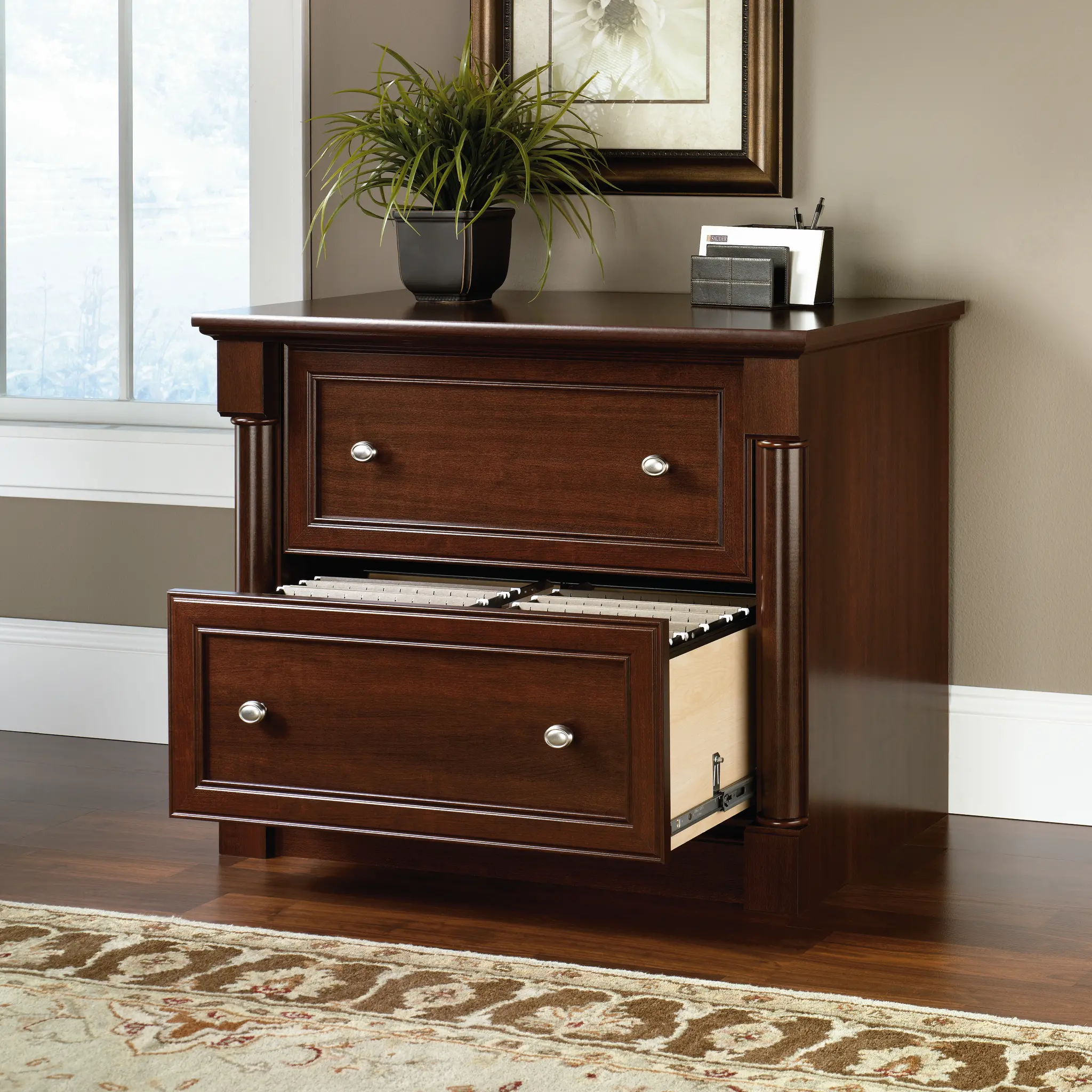Palladia Cherry 2 Drawer Lateral File Cabinet-2