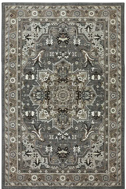 90272-5913/5X8/EUPHO Euphoria 5 x 8 Rhodes Ash Gray Area Rug-1