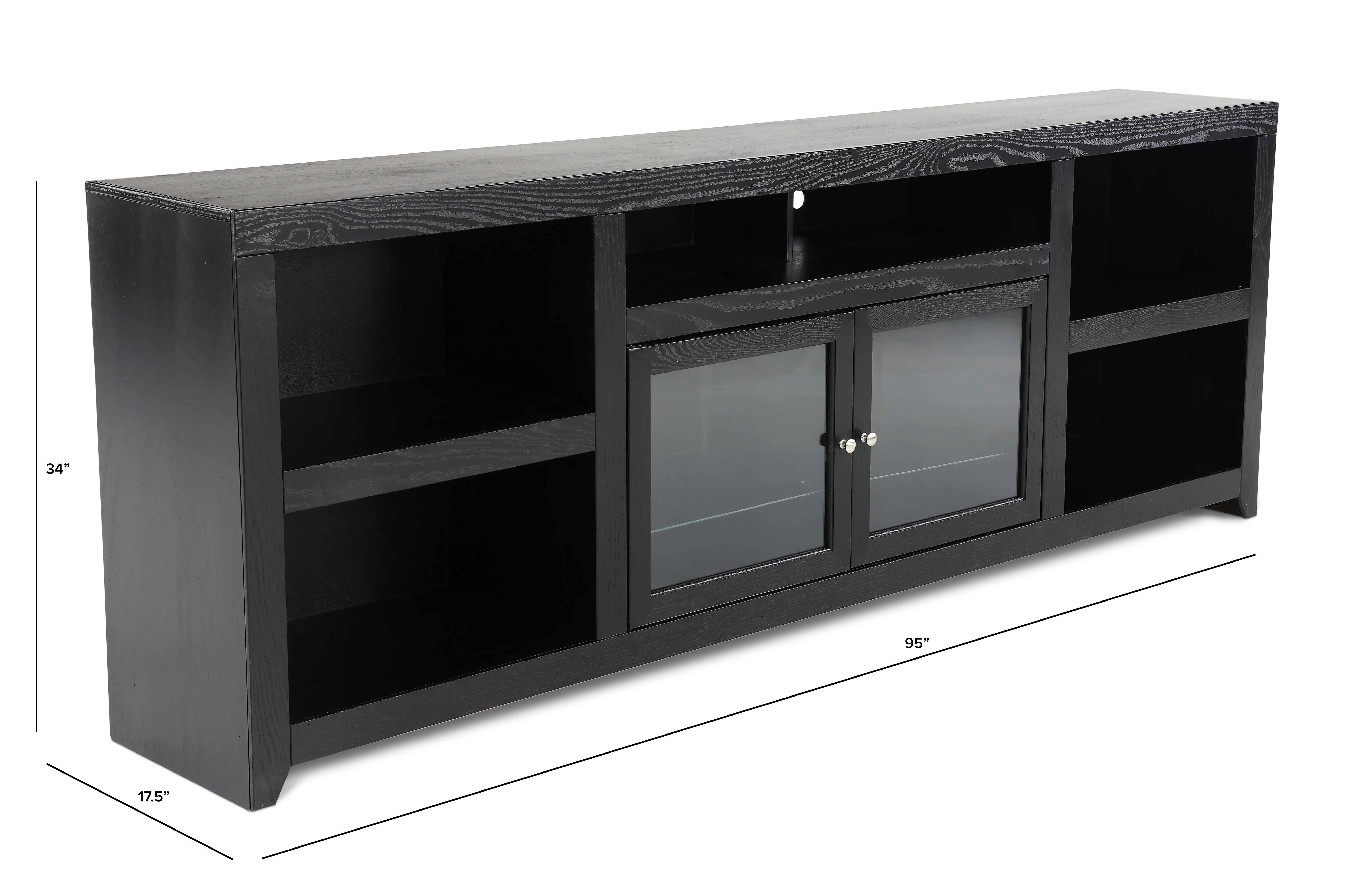 Skyline Black 95  TV Stand-3