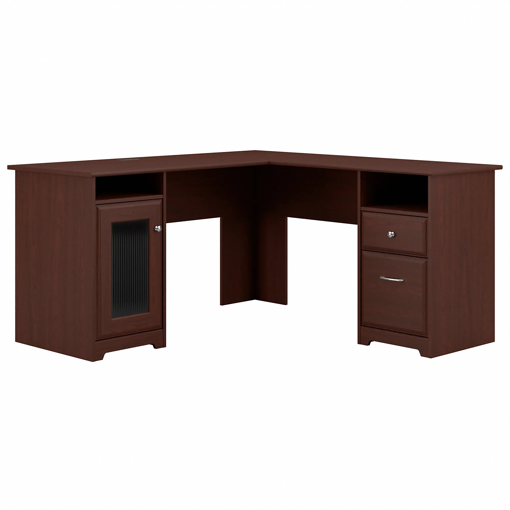WC31430-03K Cabot Cherry 60  Computer L-Desk-2