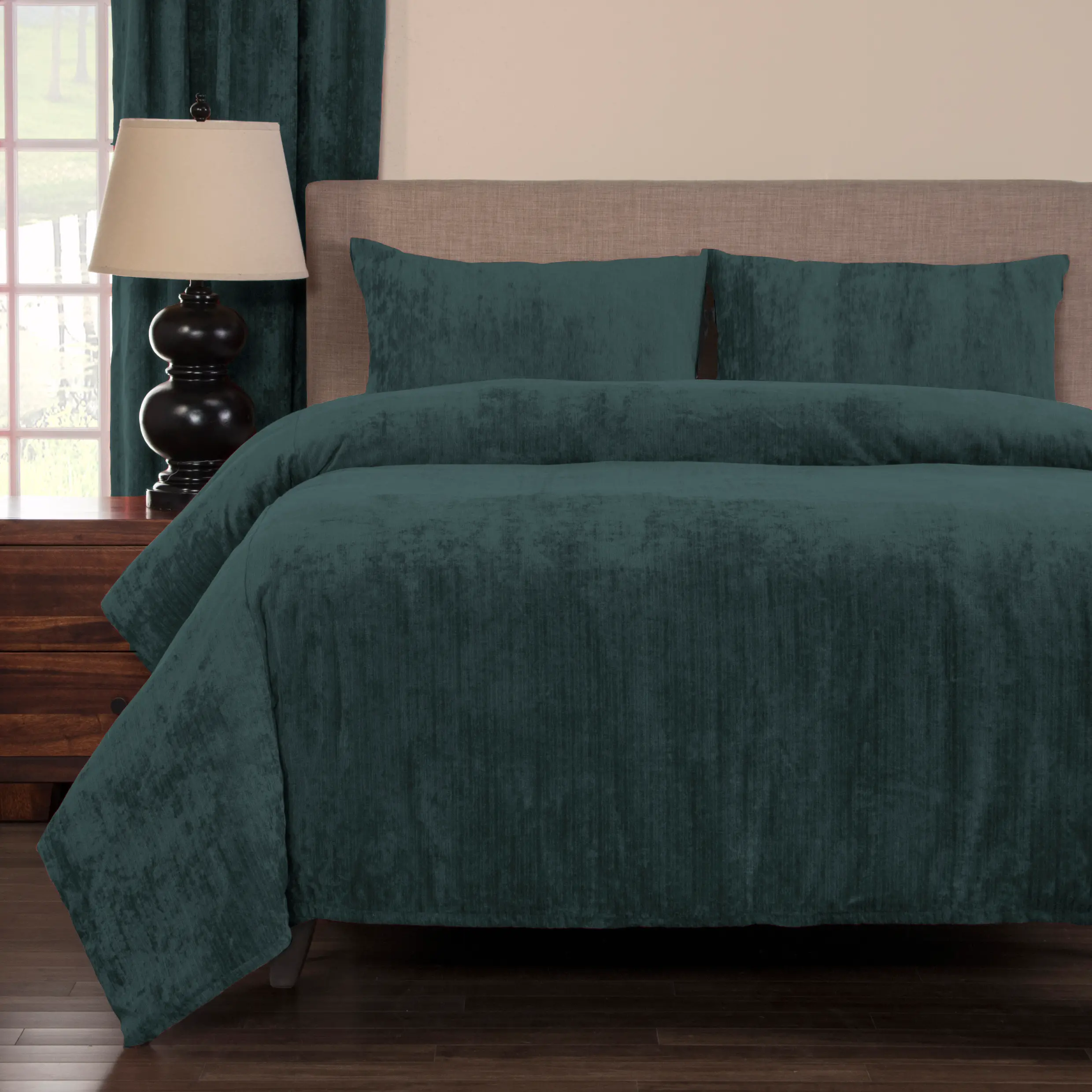 Draper Blue 4 Piece Queen Bedding Collection-2