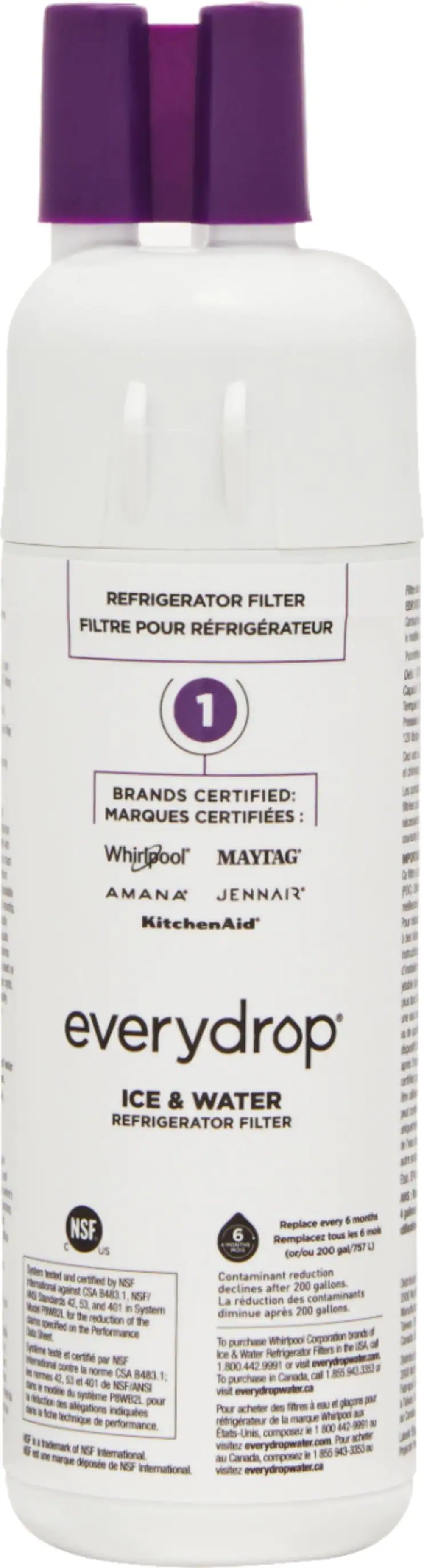 Whirlpool Refrigerator EveryDrop Ice and Water Filter