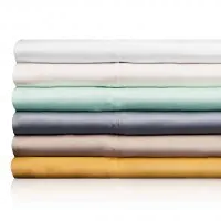Malouf Woven Tencel White Full 4 Piece Sheet Set