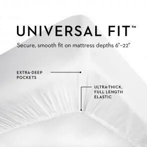 Malouf Woven Tencel White Full 4 Piece Sheet Set-2