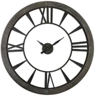 Large 60 Inch Rustic Bronze Wall Clock