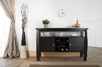 IDI-11462/DINEBUFFET Contemporary Dark Brown Dining Buffet - Miller