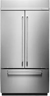 KBFN502ESS KitchenAid Built-In French Door Refrigerator - 42 Inch Stainless Steel