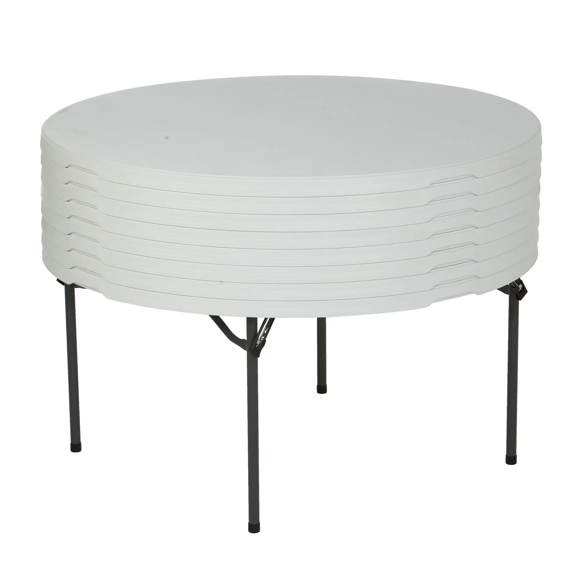 880301 Lifetime 60 Inch White Commercial Nesting Round Tables - 15 Pack-3