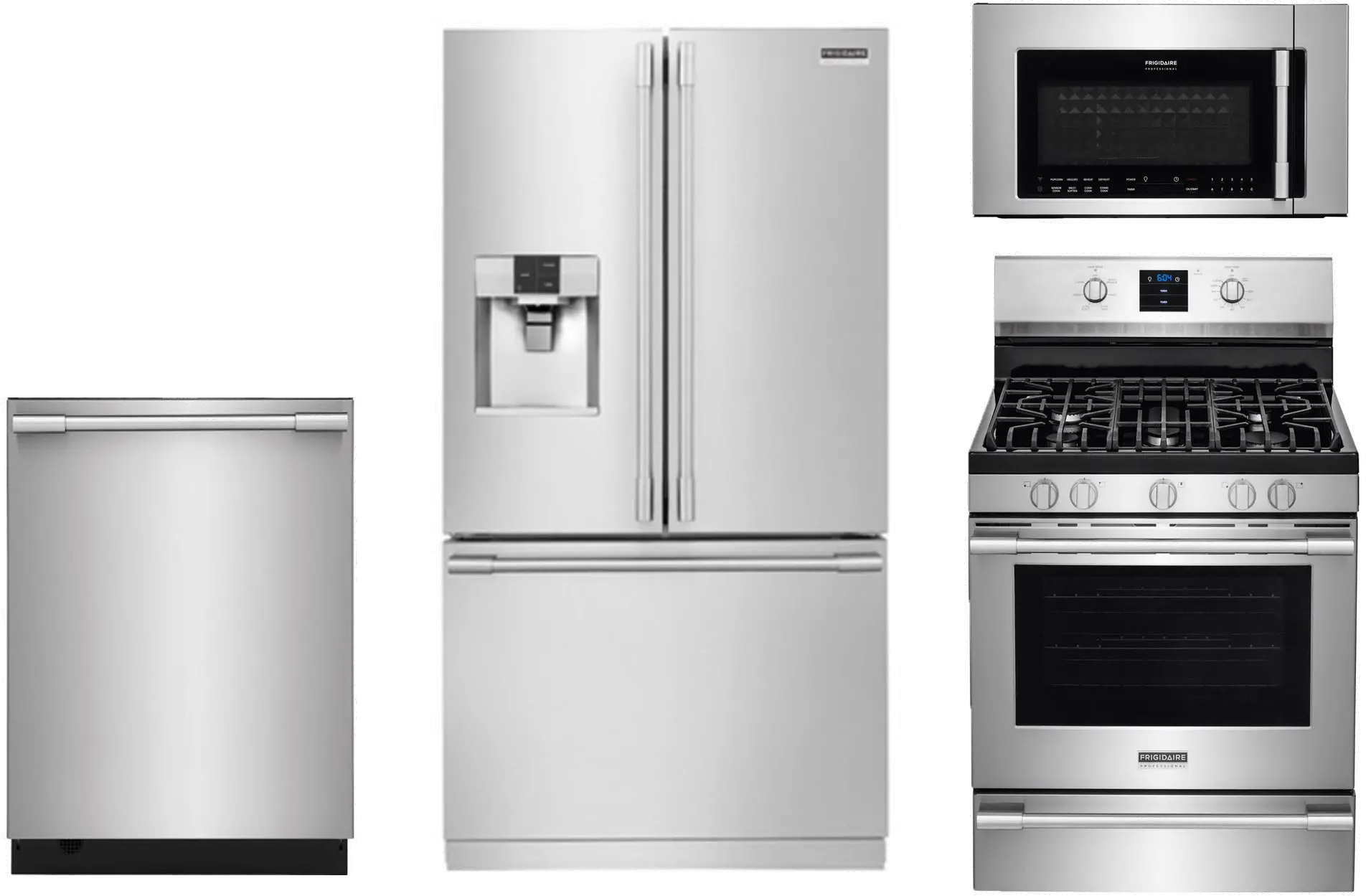 FRG-PRO-24-GAS-KIT Frigidaire Kitchen Appliance Package with Gas Range - Stainless Steel-1
