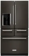 KRMF706EBS KitchenAid 25.8 cu ft French Door Refrigerator - Black Stainless Steel