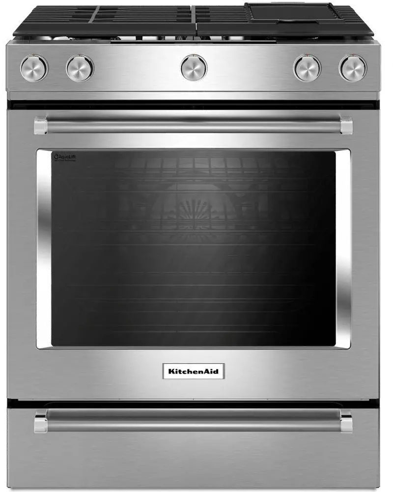 KitchenAid 6.5 cu ft Gas Range - Stainless Steel