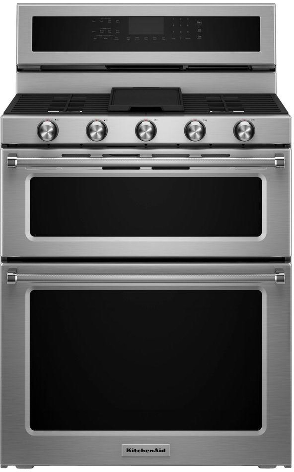 KitchenAid Double Oven Dual Fuel Range - 6.0 cu. ft. Stainless Steel