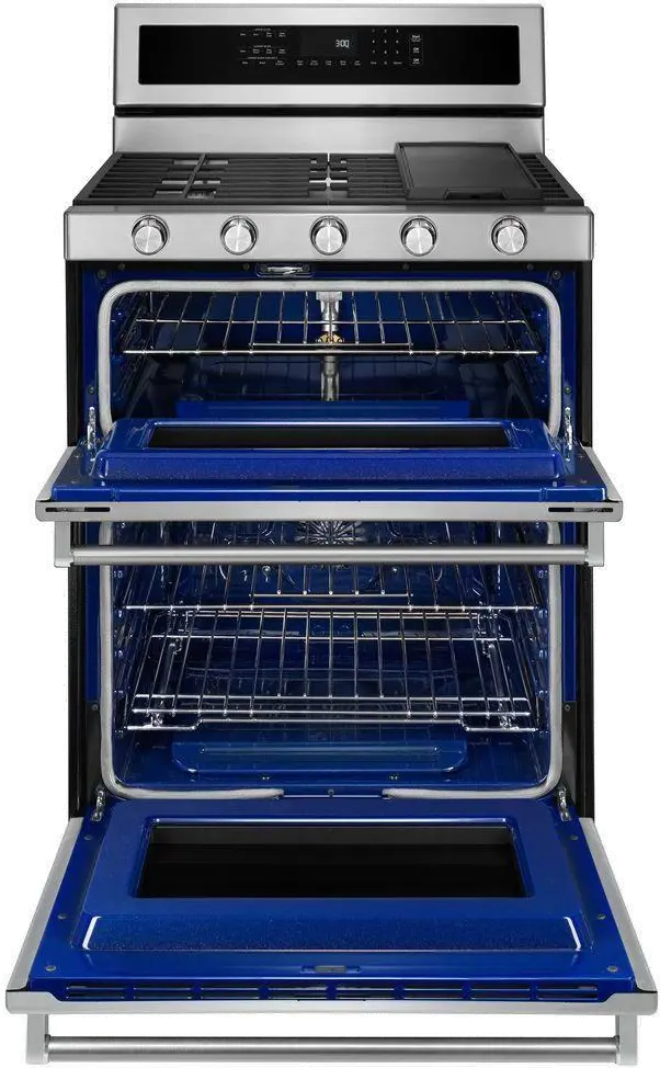 KFDD500ESS KitchenAid Double Oven Dual Fuel Range - 6.0 cu. ft. Stainless Steel-3