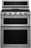 KFGD500ESS KitchenAid 6.0 cu ft Double Oven Gas Range - Stainless Steel