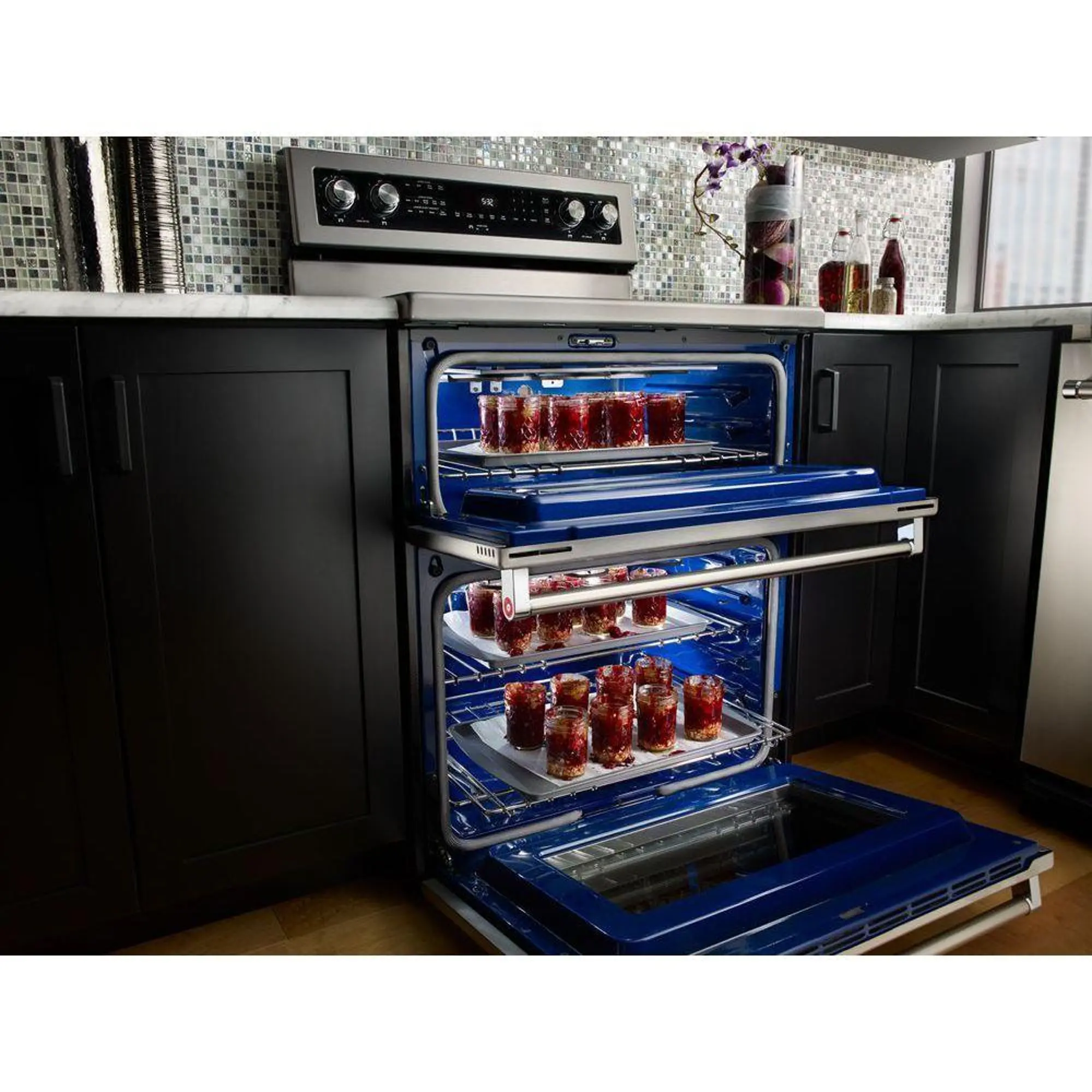 KitchenAid Double Oven Electric Range - 6.7 cu. ft. Stainless