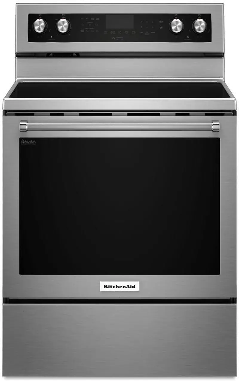 KitchenAid Electric Range with Even-Heat True Convection - 6.4 cu. ft. Stainless Steel