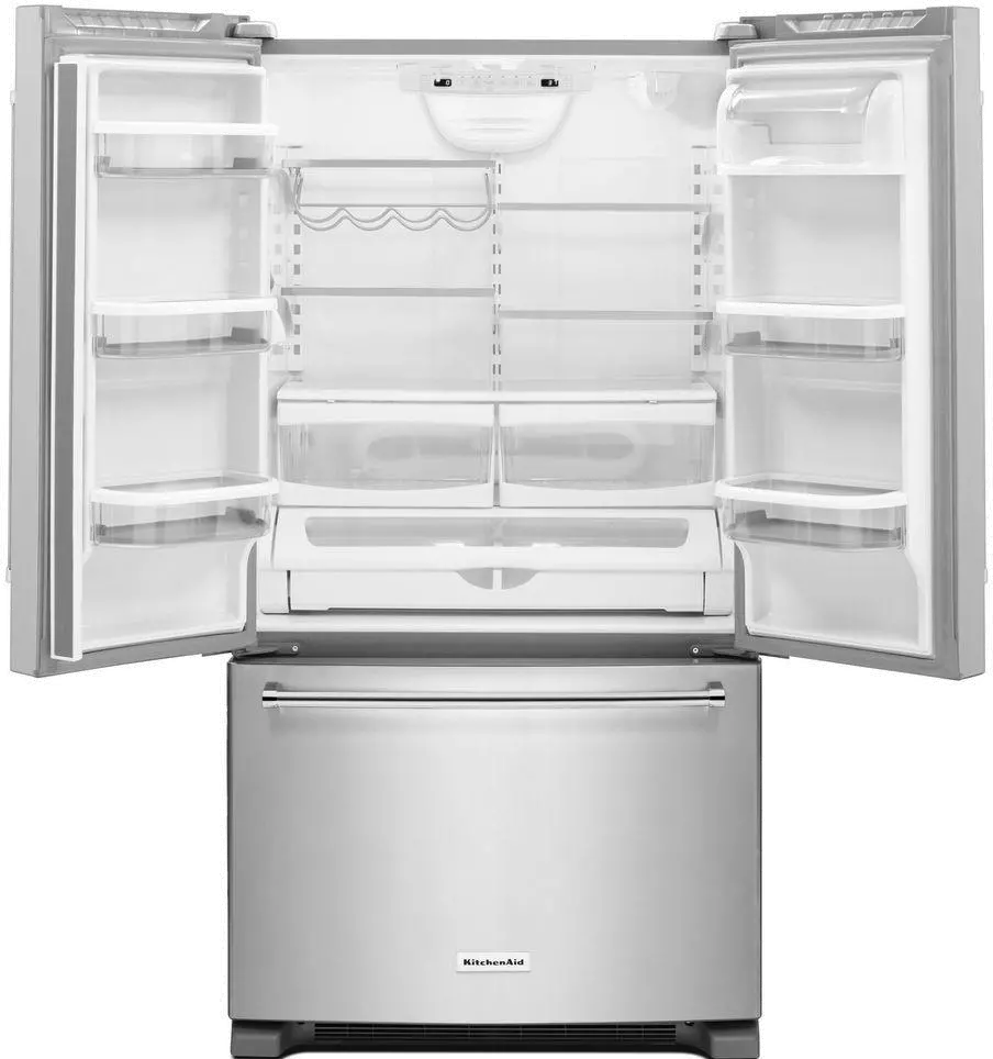 KRFC300ESS KitchenAid 20 cu ft French Door Refrigerator - Counter Depth Stainless Steel-4