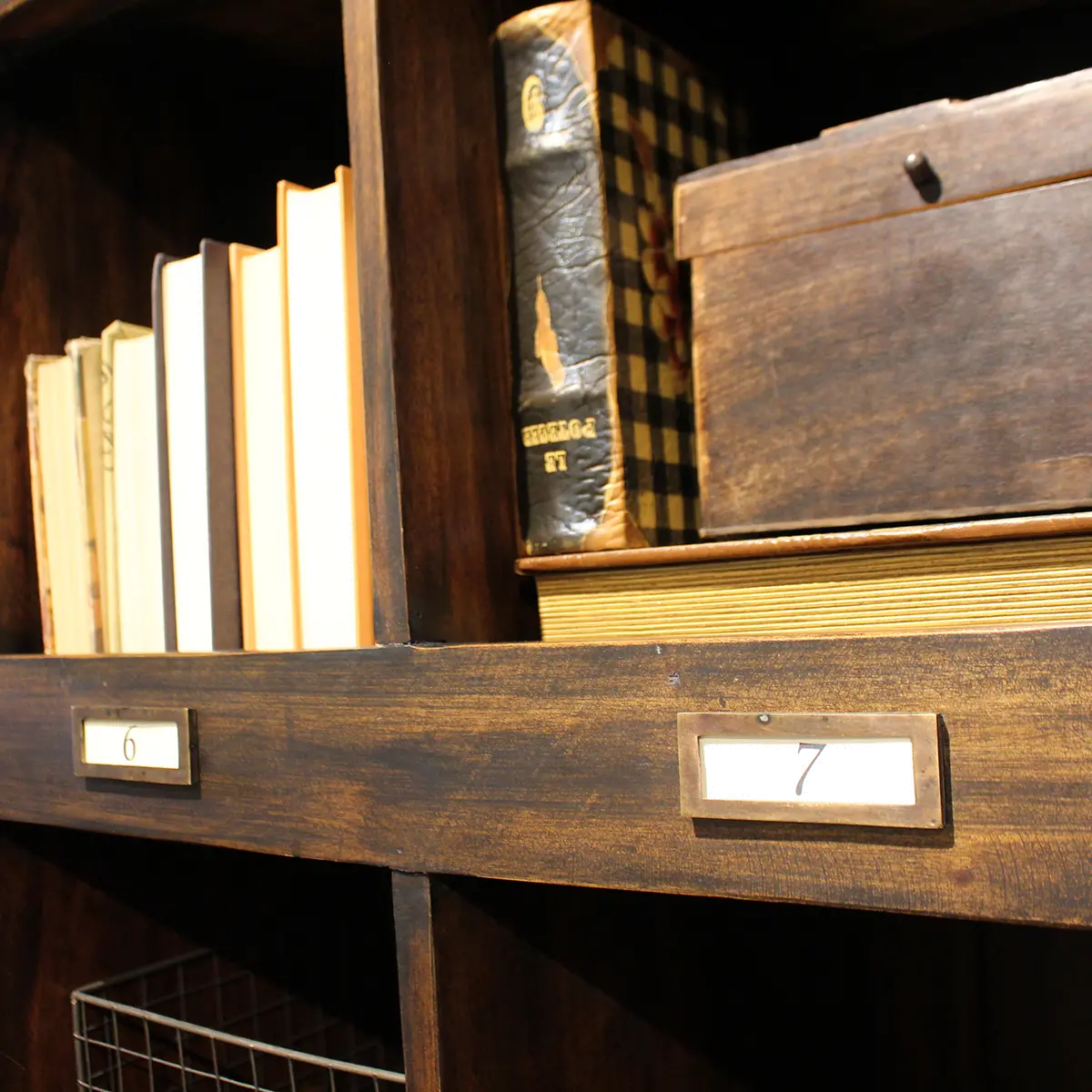 Vintage Walnut Cabinet With Bench-3