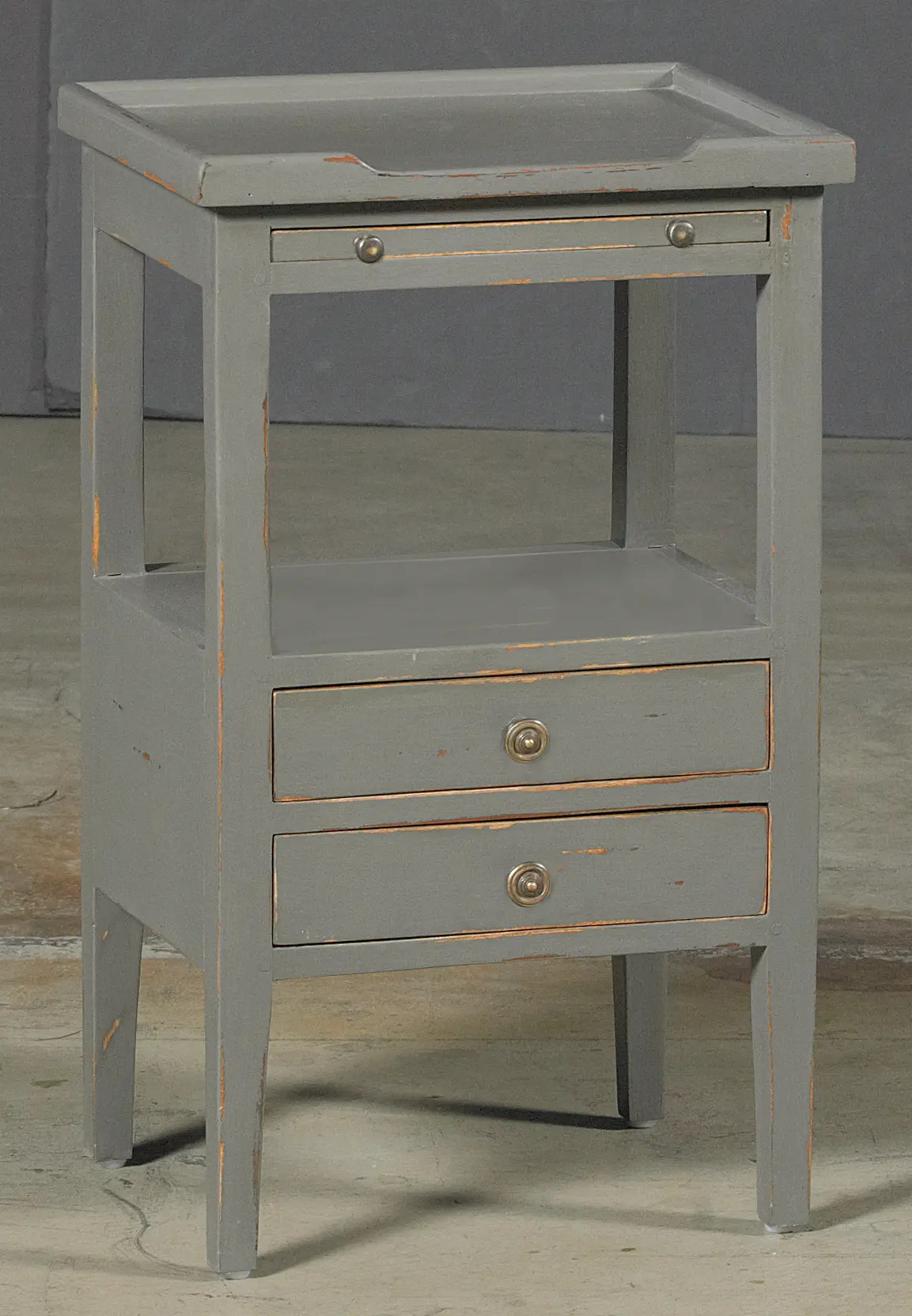 Eaton Slate 2 Draw Side Table-2