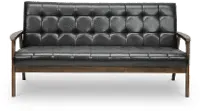 TOGO-SF-109-541 Masterpieces Mid Century Modern Dark Brown Sofa