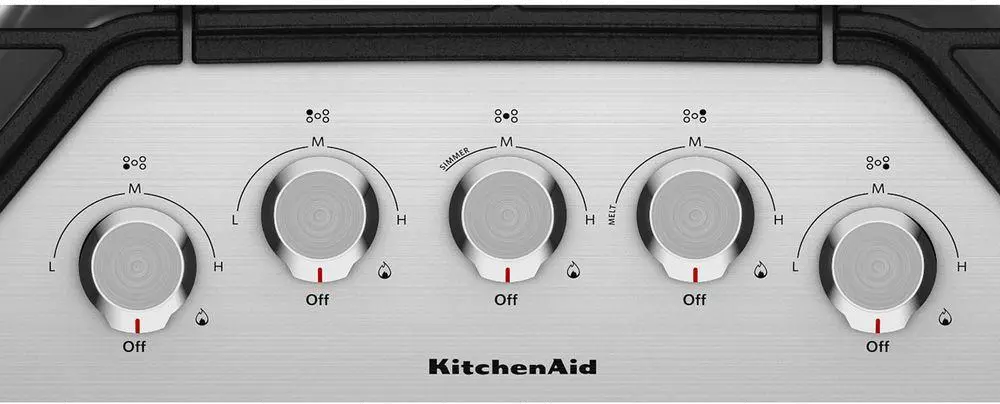 KCGS356ESS KitchenAid 36 Inch Gas Cooktop - Stainless Steel-2