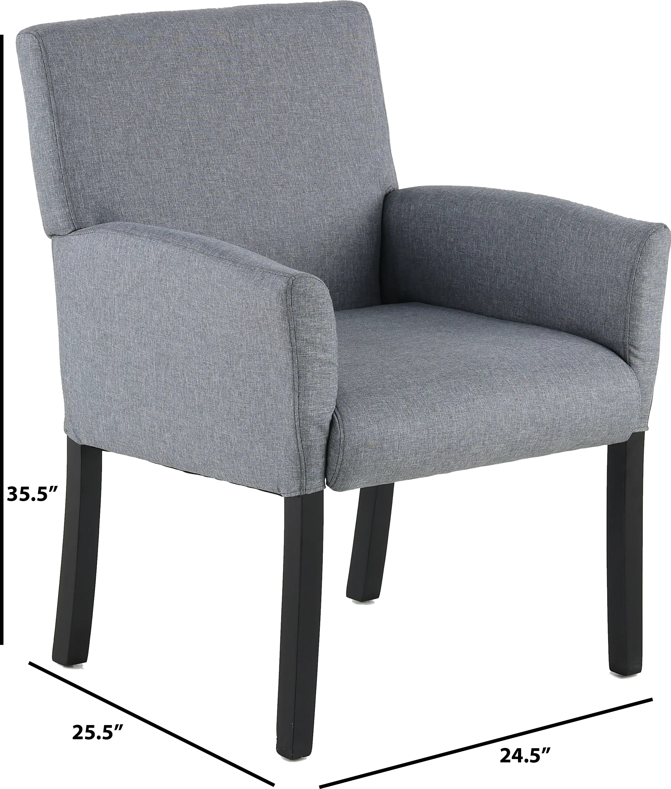 Contemporary Gray Guest Chair-3