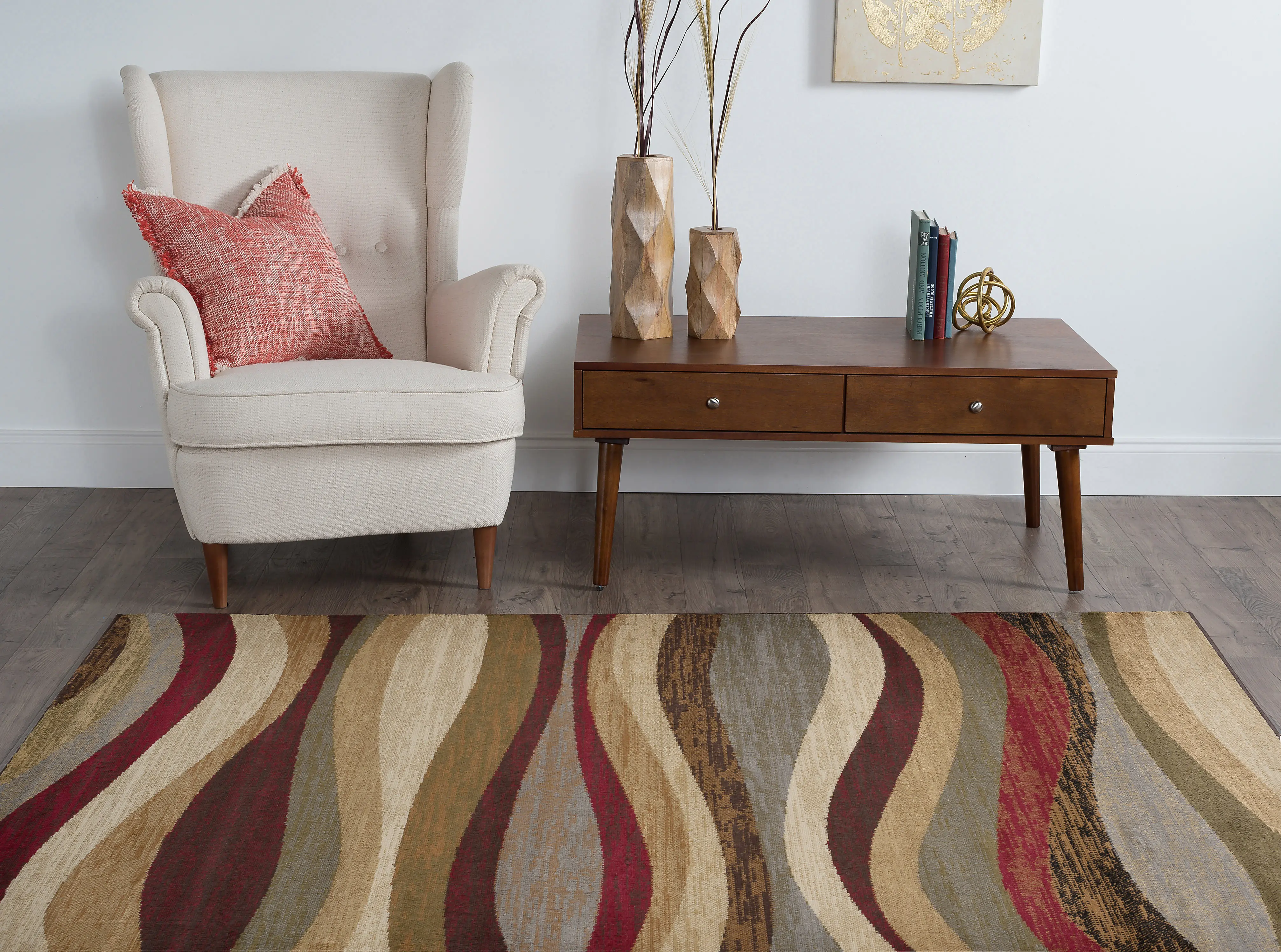 ELG54205x7 5 x 7 Medium Tonal Waves Area Rug - Elegance-2