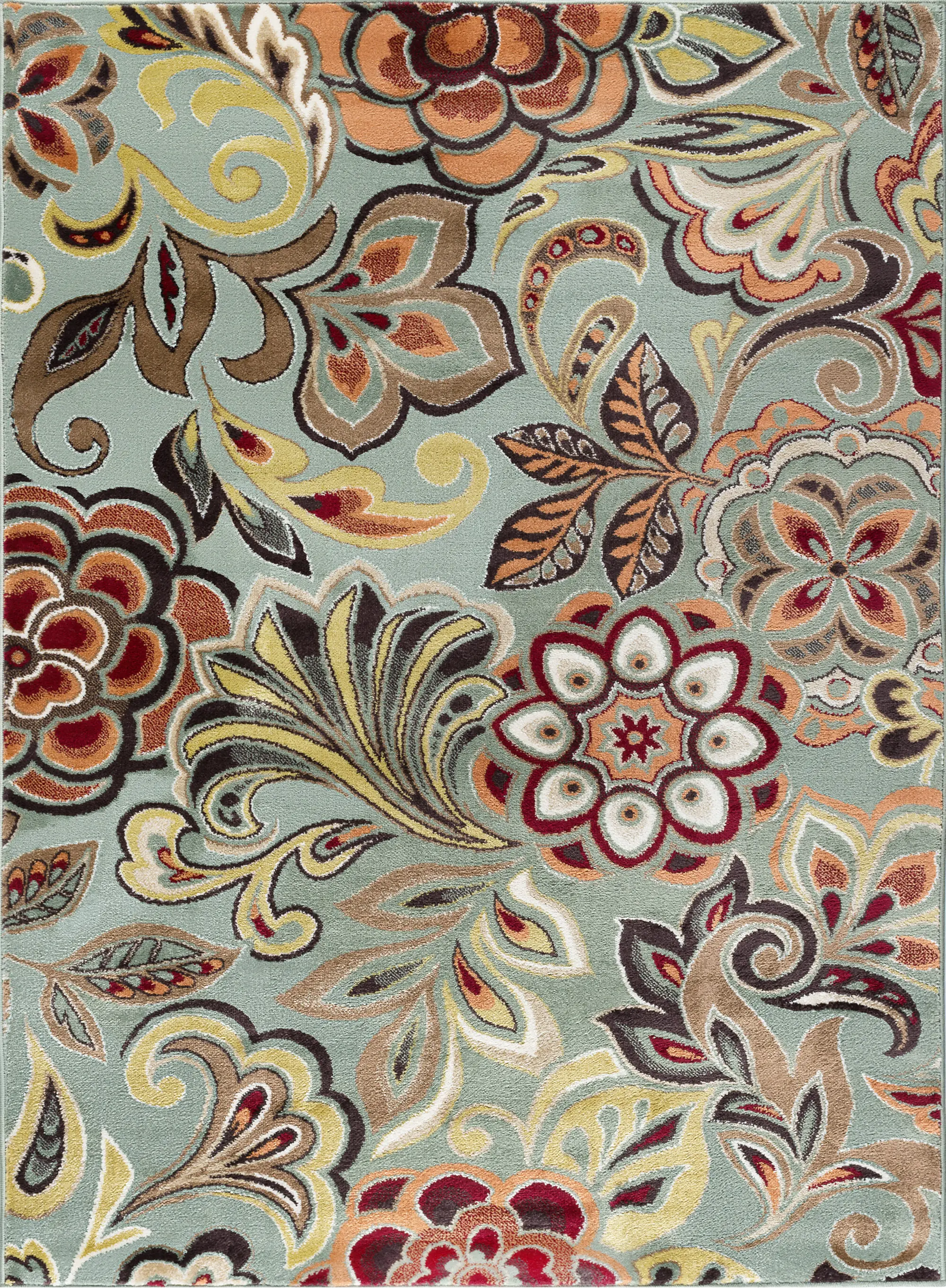 Deco-8-x-10-Floral-Seafoam-