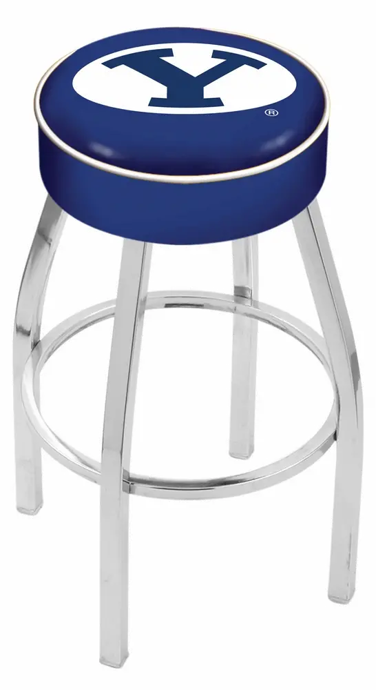 Chrome Swivel Cushion Bar Stool - BYU-1