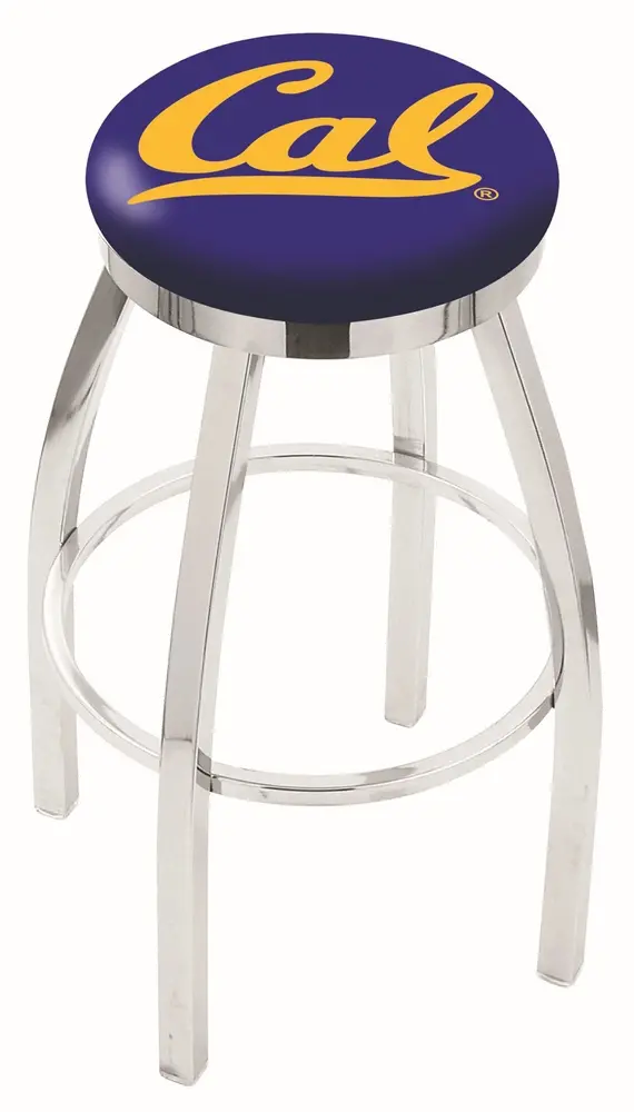Chrome Swivel Bar Stool - Cal U-1
