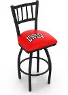 Black Slat Back Swivel Counter Height Stool - UNLV