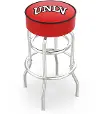 Chrome Double Ring Swivel Counter Height Stool - UNLV