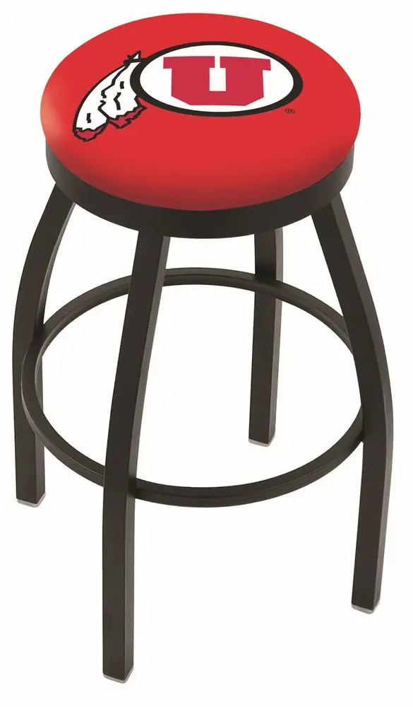 Black 25 Inch Swivel Counter Stool - U of U-1