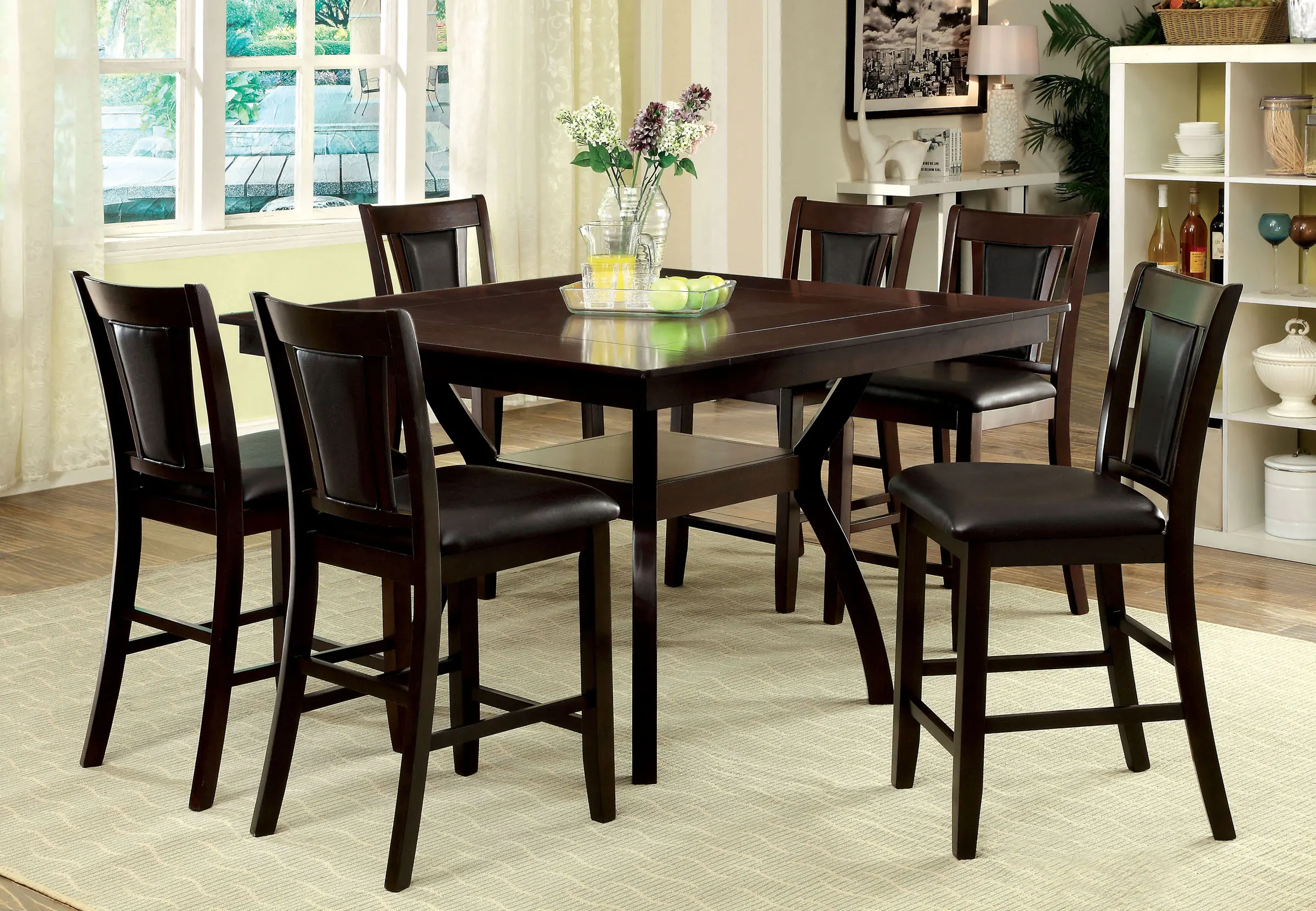 Brent Brown Counter Height Dining Table-2
