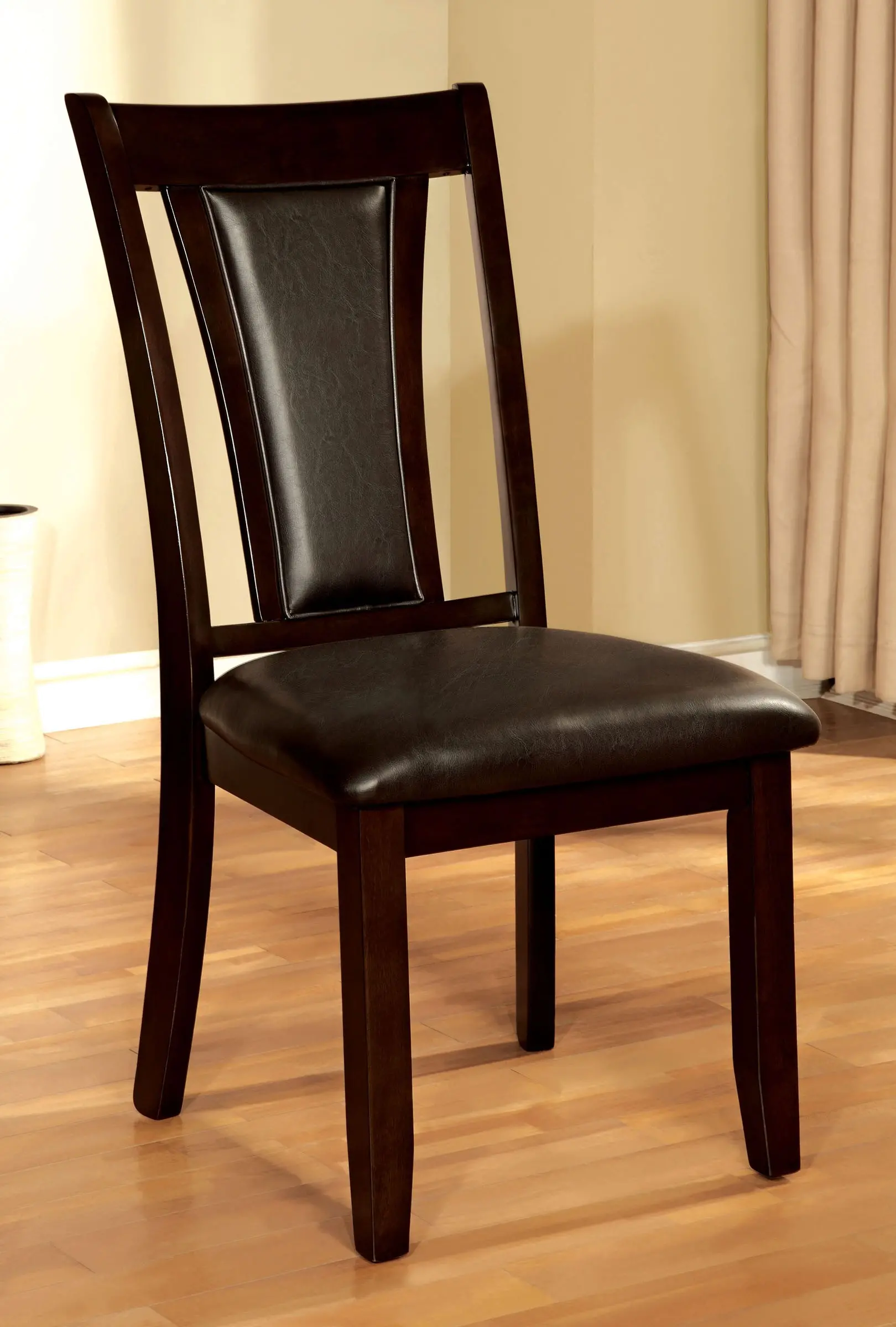 Brent Black and Brown Dining Chair-11