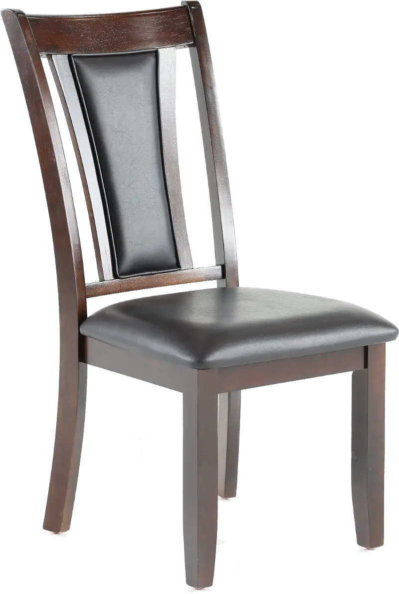 Brent Black and Brown Dining Chair