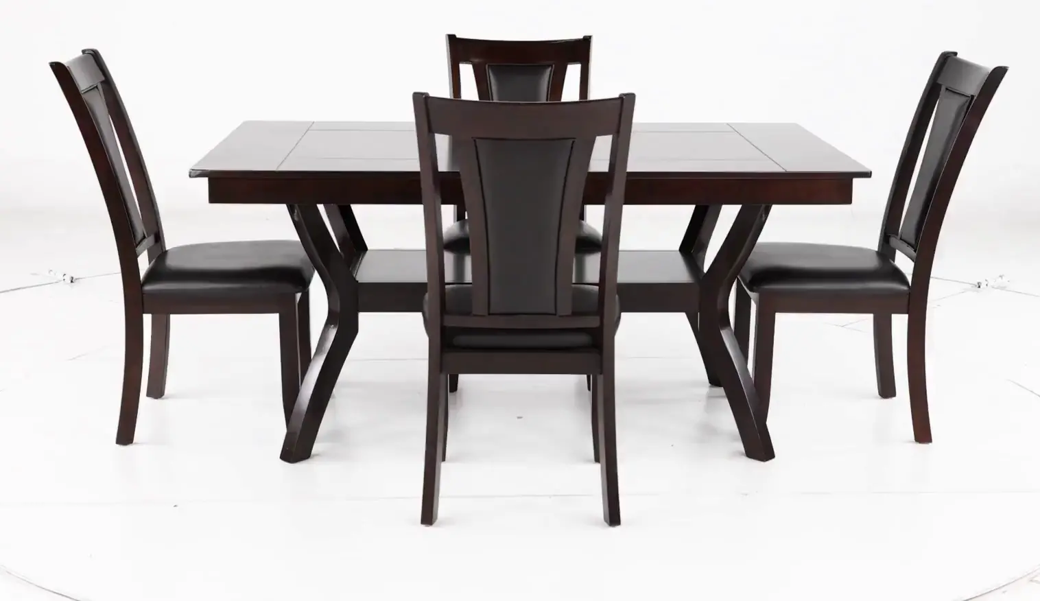 Brent Dark Cherry 5 Piece Dining Room Set-5