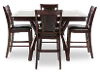Brent Dark Cherry 5 Piece Counter Height Dining Set-4