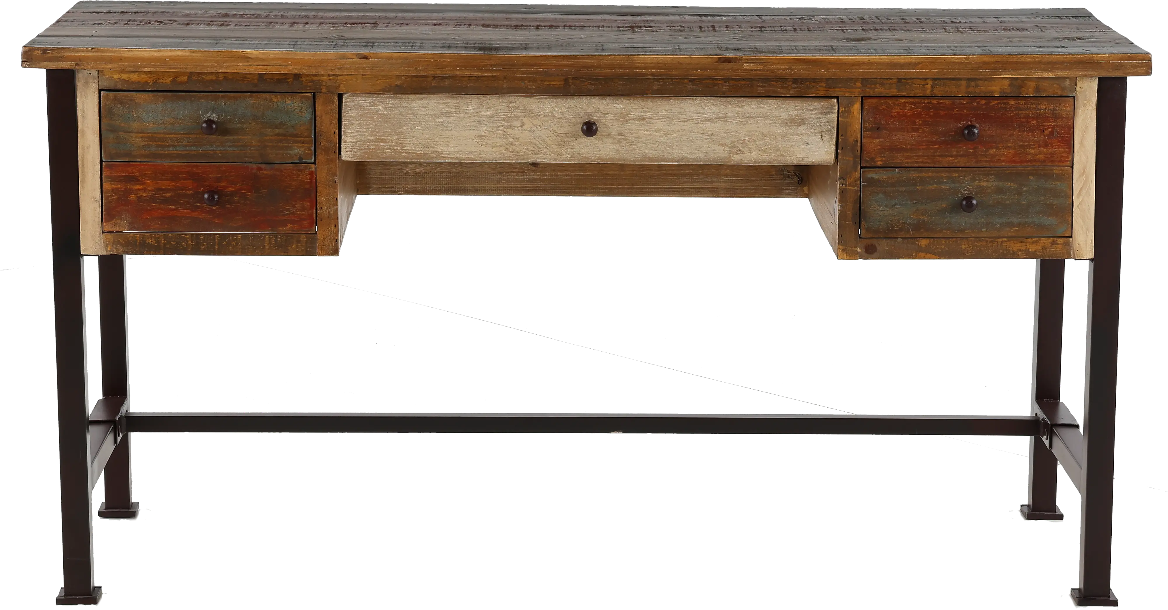 Antique Brown Office Desk-1