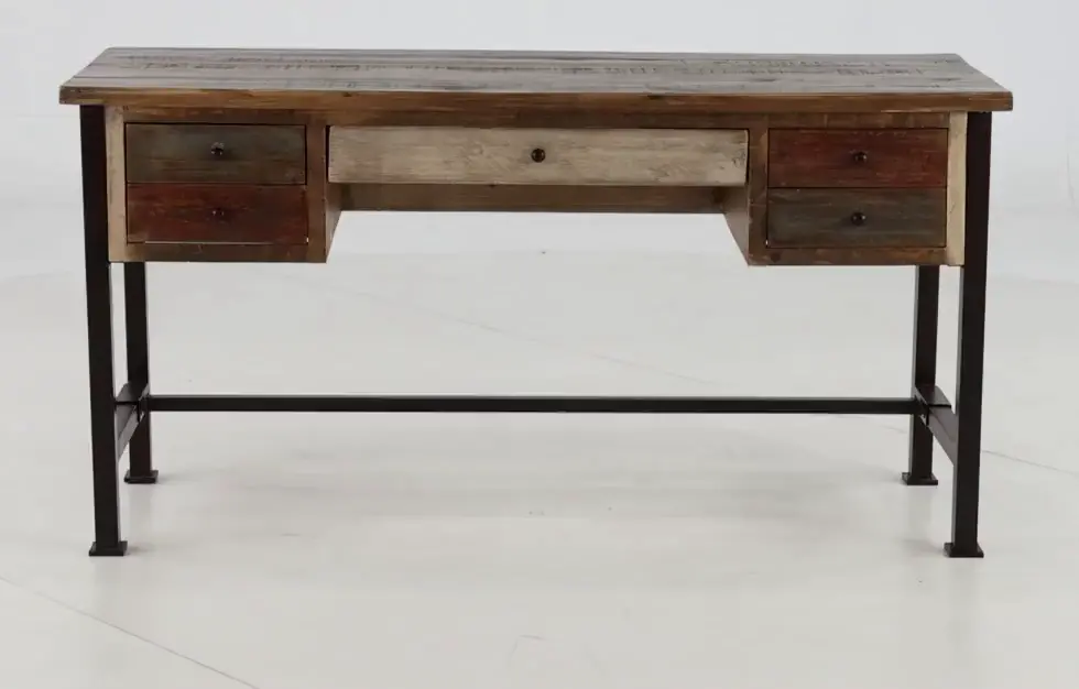 Antique Brown Office Desk-4
