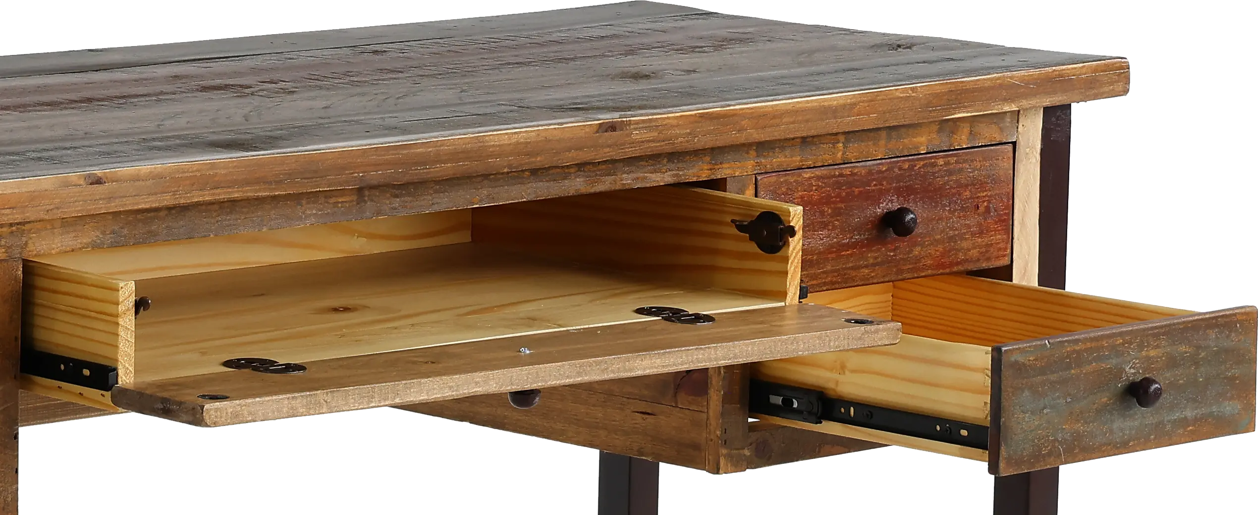 Antique Brown Office Desk-5
