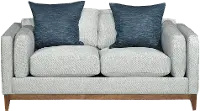 Kelsey Mid Century Modern Gray Loveseat