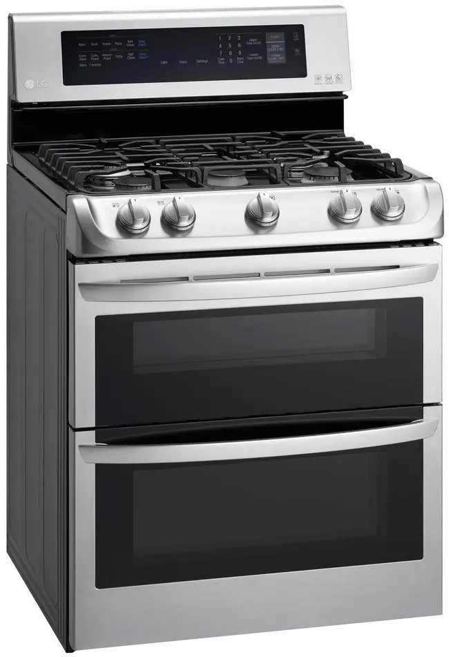 LDG4313ST LG 6.9 cu ft Double Oven Gas Range - Stainless Steel-3