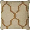 Beige and Natural 18 Inch Throw Pillow
