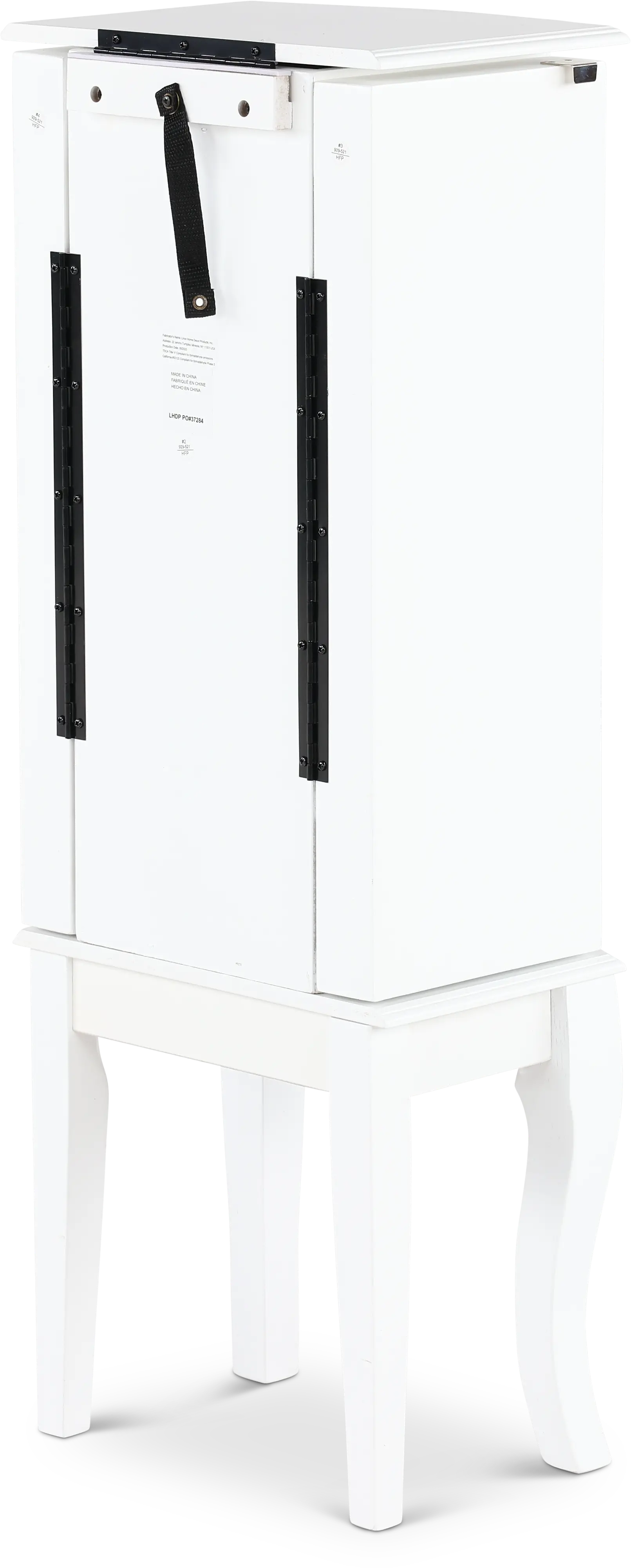 Contemporary White Jewelry Armoire-6