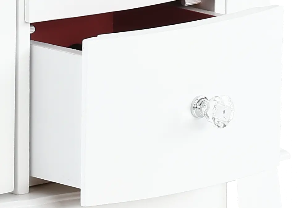 Contemporary White Jewelry Armoire-8