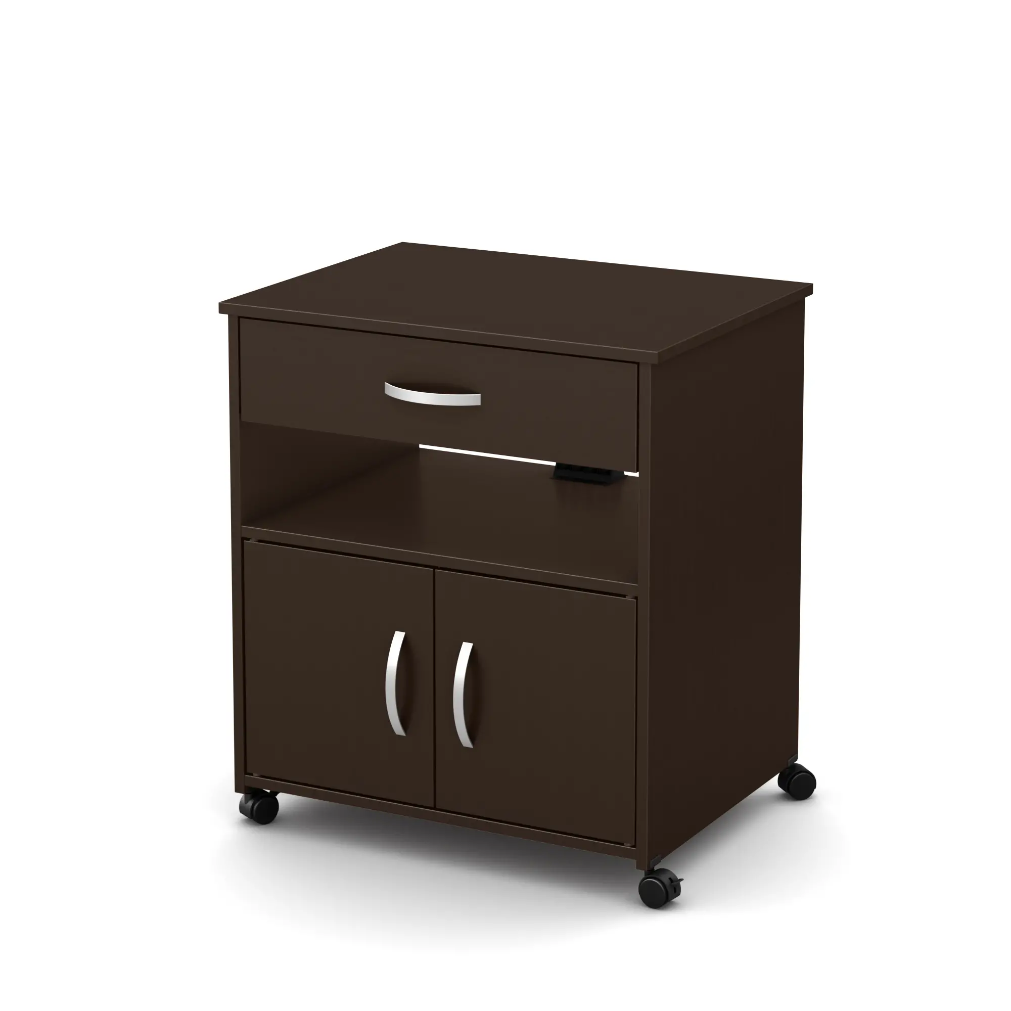 10014 Chocolate Microwave Cart - Fiesta -2