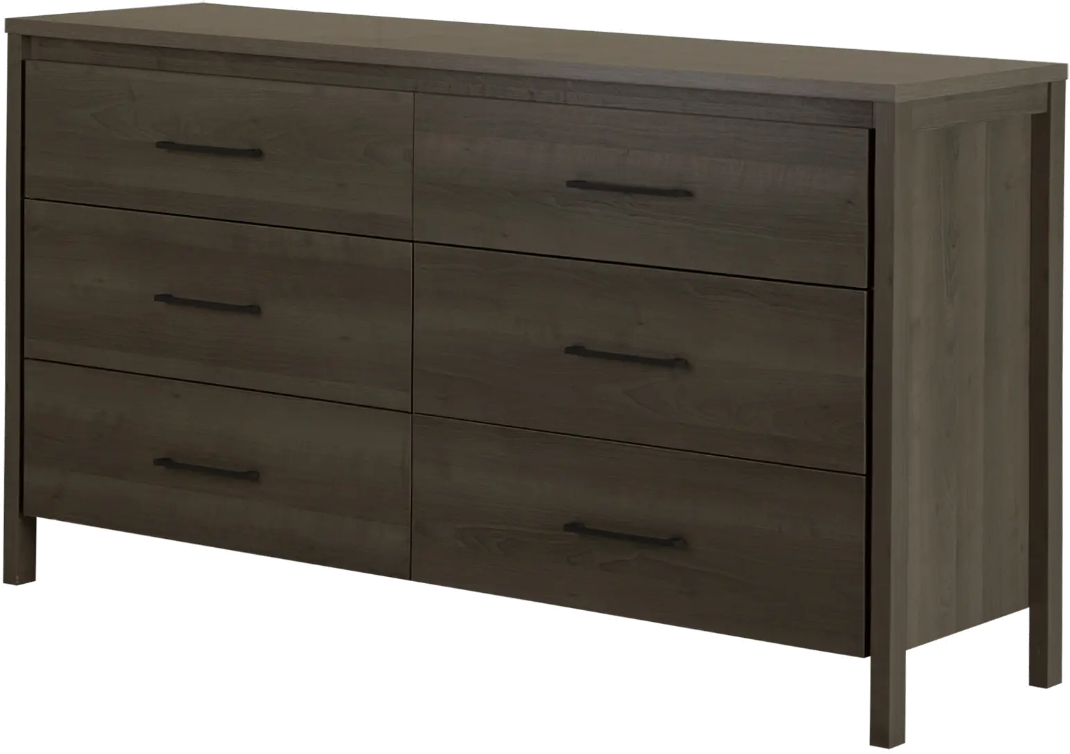 9036010 Gravity Gray Maple 6-Drawer Double Dresser - South Shore-1