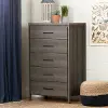 9036035 Gravity Gray Maple 5-Drawer Chest - South Shore